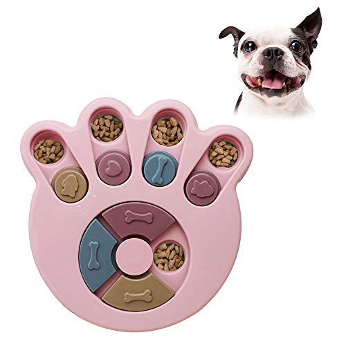 Andiker Rompecabezas Redondo para Perro, Juguete Interactivo Duradero para Perro, Juegos de Cerebro de Perro, Mejora de IQ (Rosa) Andiker Rompecabezas Redondo para Perro, Juguete Interactivo Duradero para Perro, Juegos de Cerebro de Perro, Mejora de IQ (Rosa)