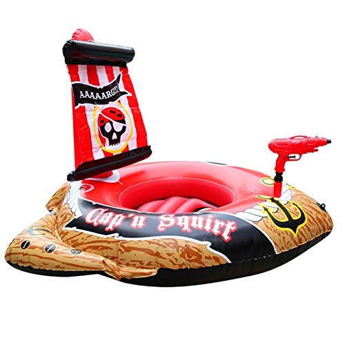 Anillo de natación Asiento inflable pirata de los niños barco con la pistola de agua Natación Anillo Barco colchón de aire del agua del verano Juguetes Juego Por Diversión de la piscina de flotación D Anillo de natación Asiento inflable pirata de los niños barco con la pistola de agua Natación Anillo Barco colchón de aire del agua del verano Juguetes Juego Por Diversión de la piscina de flotación D