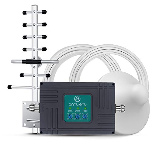 ANNTLENT Repetidor Móvil Cobertura Amplificador de Señal de Teléfono Celular Tri-Band 900/1800/2100MHz 2G 3G 4G Mejorar la Red y Llamar para Movistar/Orange/Yoigo/Vodafone ANNTLENT Repetidor Móvil Cobertura Amplificador de Señal de Teléfono Celular Tri-Band 900/1800/2100MHz 2G 3G 4G Mejorar la Red y Llamar para Movistar/Orange/Yoigo/Vodafone