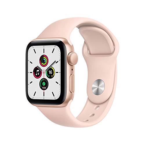 Apple Watch SE (GPS, 40 mm) Caja de aluminio en oro - Correa deportiva rosa arena Apple Watch SE (GPS, 40 mm) Caja de aluminio en oro - Correa deportiva rosa arena