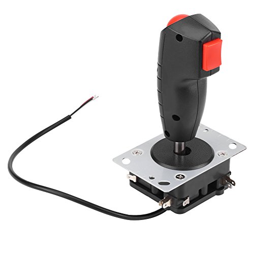 Arcade Joystick Juego de Controlador de Juego de 8 vías Simulación de Juego de computadora Flight Joystick con botón de Disparo Superior para Juegos de Vuelo Arcade Joystick Juego de Controlador de Juego de 8 vías Simulación de Juego de computadora Flight Joystick con botón de Disparo Superior para Juegos de Vuelo