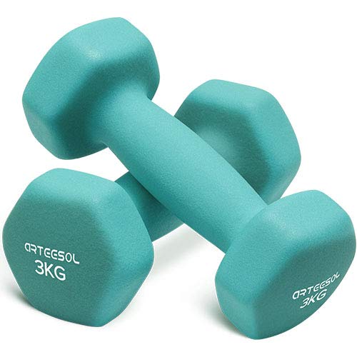 arteesol Mancuernas de Neopreno Peso 1kg/2kg/3kg/4kg/5kg/8kg/10 kg en Pares para Hombres Mujeres Niños Adultos Juego de Pesas de Levantamiento Ejercicios (3kg*2-Skyblue) arteesol Mancuernas de Neopreno Peso 1kg/2kg/3kg/4kg/5kg/8kg/10 kg en Pares para Hombres Mujeres Niños Adultos Juego de Pesas de Levantamiento Ejercicios (3kg*2-Skyblue)