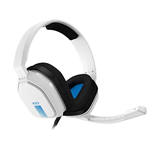 ASTRO Gaming A10 Auriculares alámbricos, Ligeros y Resistentes, Astro Audio, Dolby Atmos, Clavija de 3.5 mm, para Xbox Series X|S, Xbox One, PS5, PS4, Switch, PC, Mac, móvil, Color blanco azul