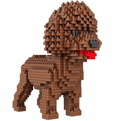 Atomic Building Figura para armar con nanobloques. 950 Piezas. Perro Caniche o Poodle. Atomic Building Figura para armar con nanobloques. 950 Piezas. Perro Caniche o Poodle.