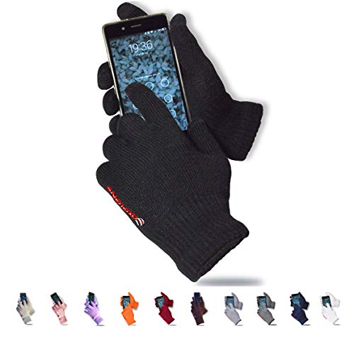 axelens Guantes de Invierno Táctiles para Hombre Mujer Térmicos Touch Screen Conducir Antiviento Cálidos Cómodos Regalo Ideal - Negro axelens Guantes de Invierno Táctiles para Hombre Mujer Térmicos Touch Screen Conducir Antiviento Cálidos Cómodos Regalo Ideal - Negro