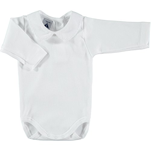 babidu 1188, Body Para Bebe, Blanco, 3 meses