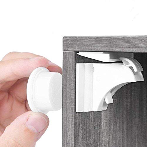 BALFER® Cerraduras Invisible Magnéticas de Seguridad para Niños, Cierres de seguridad Para Cajones Armarios,Bloqueo,Sin Perforaciones (10 cerraduras + 2 llaves) BALFER® Cerraduras Invisible Magnéticas de Seguridad para Niños, Cierres de seguridad Para Cajones Armarios,Bloqueo,Sin Perforaciones (10 cerraduras + 2 llaves)