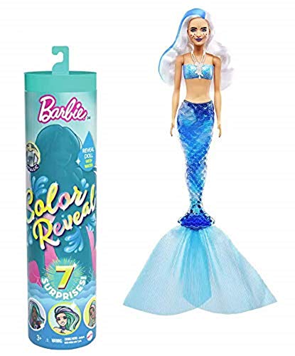 Barbie Color Reveal, muñeca que revela sus colores con agua, incluye ropa y accesorios (Mattel GTP43)