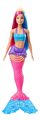Barbie Dreamtopia Muñeca Sirena, pelo rosa y azul (Mattel GJK08) Barbie Dreamtopia Muñeca Sirena, pelo rosa y azul (Mattel GJK08)