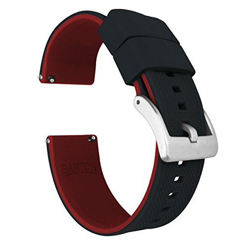BARTON - Correa de reloj de silicona Elite con liberación rápida. Color a elegir, medidas: 18 mm, 19 mm, 20 mm, 21 mm, 22 mm, 23 mm y 24 mm BARTON - Correa de reloj de silicona Elite con liberación rápida. Color a elegir, medidas: 18 mm, 19 mm, 20 mm, 21 mm, 22 mm, 23 mm y 24 mm