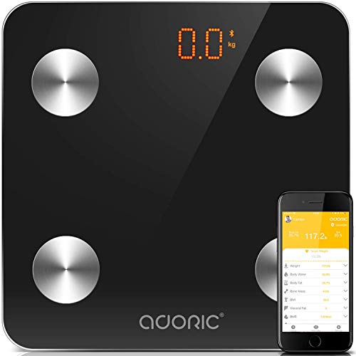 Báscula Grasa Corporal Báscula de Baño Más de 8 Funciones Monitores de Composición Corporal Báscula Analógica Para Móviles Andriod y iOS (Negro) Báscula Grasa Corporal Báscula de Baño Más de 8 Funciones Monitores de Composición Corporal Báscula Analógica Para Móviles Andriod y iOS (Negro)
