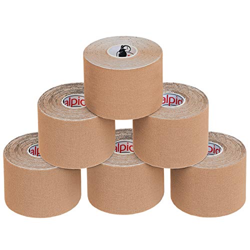 BB Sport 6 Rollos Cinta Kinesiología Tape 5 m x 5 cm Cinta Muscular E- Book Ejemplos Aplicación, Color:beis BB Sport 6 Rollos Cinta Kinesiología Tape 5 m x 5 cm Cinta Muscular E- Book Ejemplos Aplicación, Color:beis
