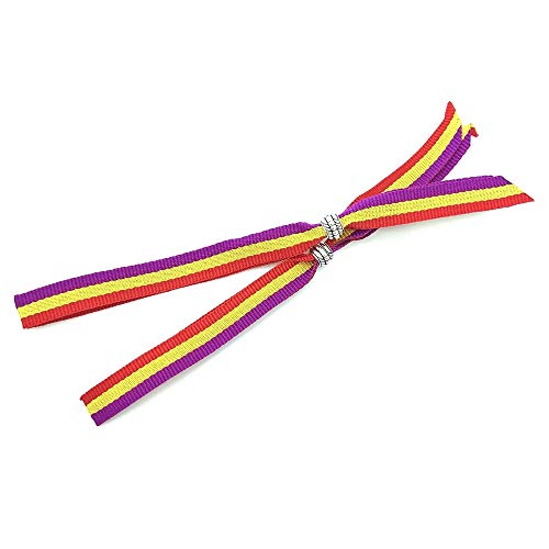 BDM Pulsera con la Bandera de la República de Cinta, Pack de 2 Unidades, es Ajustable y Regulable Unisex para Hombre o Mujer BDM Pulsera con la Bandera de la República de Cinta, Pack de 2 Unidades, es Ajustable y Regulable Unisex para Hombre o Mujer