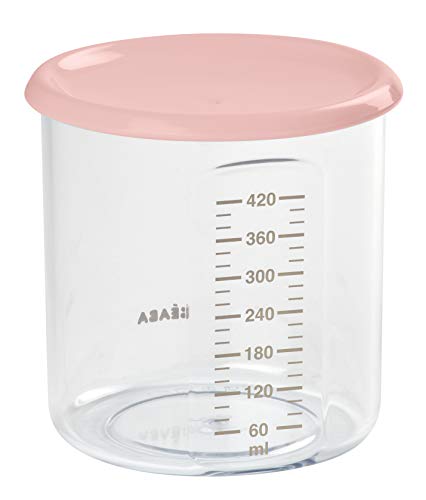 Béaba 912543 - Potito de conservación para la comida del bebe, con tapa, 420 ml, Nude