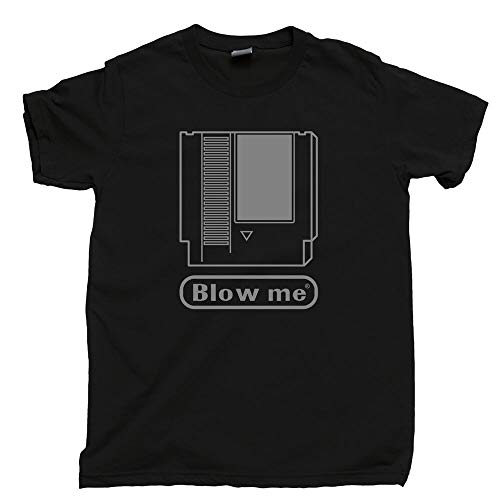 beijing Blow ME T Shirt 1980s 1990s Video Gamer Console Controller Cartridge Lot