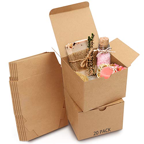 Belle Vous Cajas de cartón Kraft Marrón (Pack de 20) - Medidas 12 x 12 x 9 cm - Caja Kraft de Fácil Ensamblado - Cajas Automontables - Cajitas para Regalos de Fiesta, Cumpleaños, Bodas, Presentes Belle Vous Cajas de cartón Kraft Marrón (Pack de 20) - Medidas 12 x 12 x 9 cm - Caja Kraft de Fácil Ensamblado - Cajas Automontables - Cajitas para Regalos de Fiesta, Cumpleaños, Bodas, Presentes