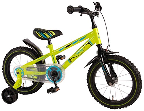 Bicicleta Niño de 14 pulgadas Ruedas Extraíbles Verde - 95% Montado Bicicleta Niño de 14 pulgadas Ruedas Extraíbles Verde - 95% Montado