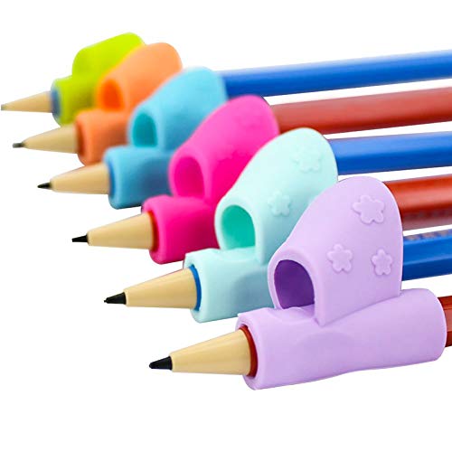 Bicolor-6 Piezas Pencil Grips,Soporte de Lápiz de Niños Herramienta de Corrección de Postura de Escritura para Lápices Bicolor-6 Piezas Pencil Grips,Soporte de Lápiz de Niños Herramienta de Corrección de Postura de Escritura para Lápices