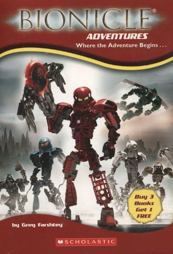 Bionicle Adventures Where the Adventure Begins... (Box Set: #1 Mystery of Metru Nui #2 Trial by Fire #3 The Darkness Below #4 Legends of Metru Nui) by Greg Farshtey (2004-08-01)