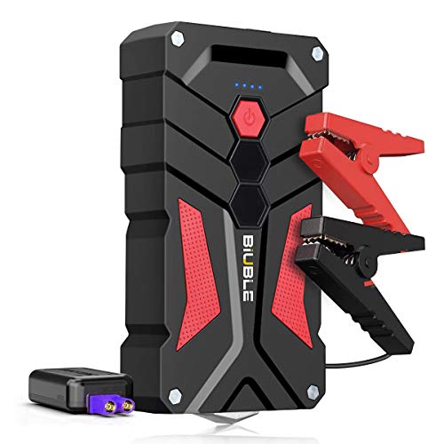 BIUBLE Arrancador de Coche, 12800mAh Arrancador portátil para automóvil Arrancador de batería de automóvil 12V Arrancador 1000A Corriente máxima con luz LED y Salida QC3.0 para teléfono Inteligente BIUBLE Arrancador de Coche, 12800mAh Arrancador portátil para automóvil Arrancador de batería de automóvil 12V Arrancador 1000A Corriente máxima con luz LED y Salida QC3.0 para teléfono Inteligente