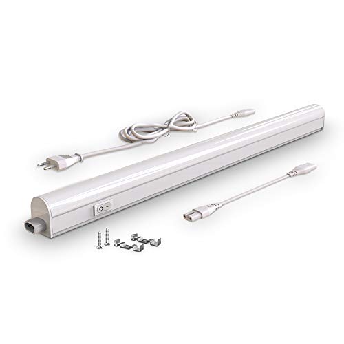 B.K.Licht - Regleta LED bajo armarios y cabinetes, de luz blanca neutra, iluminación bajo mueble con interruptor de luz, 8W, 4000K, 700lm, color blanco B.K.Licht - Regleta LED bajo armarios y cabinetes, de luz blanca neutra, iluminación bajo mueble con interruptor de luz, 8W, 4000K, 700lm, color blanco