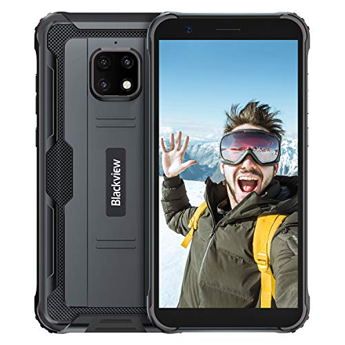 Blackview BV4900pro Móvil Libre Resistente,Pantalla 5.7,4GB RAM 64GB ROM 128GB Expandible,Movil Irrompible Carga Inversa 5580mAh Batería,Android 10 Movil Antigolpe,Impermeable Movil,NFC,GPS,Dual SIM