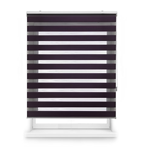 Blindecor Lira Estor Enrollable de Doble Capa, Noche y Día, Poliéster, Violeta, 140X250 Blindecor Lira Estor Enrollable de Doble Capa, Noche y Día, Poliéster, Violeta, 140X250