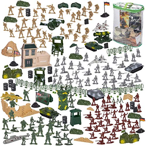 Blue Panda 300 Piezas de Acción Conjunto del Ejército Figuras, Tanques de Juguete Soldado Militar Parque Infantil, Aviones, Banderas de Batalla Partido de los Accesorios de visualización Multicolor Blue Panda 300 Piezas de Acción Conjunto del Ejército Figuras, Tanques de Juguete Soldado Militar Parque Infantil, Aviones, Banderas de Batalla Partido de los Accesorios de visualización Multicolor