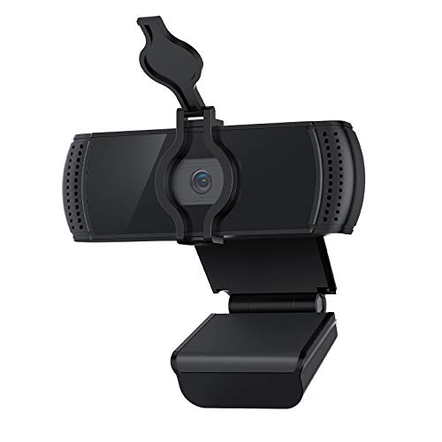 BOIFUN Webcam 1080P con Micrófono para PC, Full HD Cámara Web USB 2.0 para Videoconferencia, Estudios, Conferencias, Grabación, Juegos, Plug y Play, con Cubierta de Privacidad [Gestionado por Amazon]