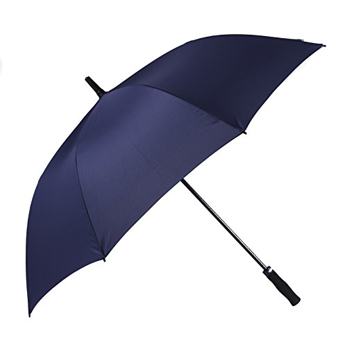 Bolero Paraguas de lluvia largo resistente al viento, apertura automática para permitir su uso con una sola mano, tejido pongee británico, grandes dimensiones