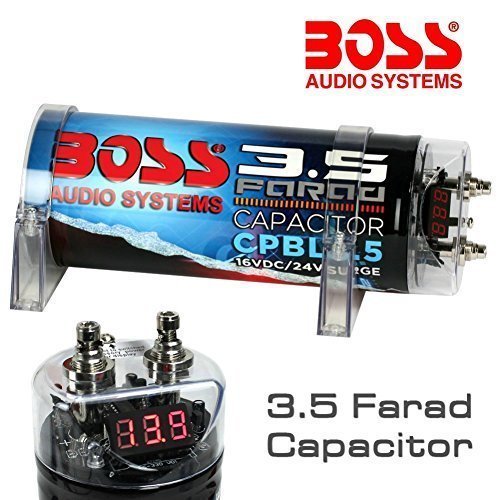 Boss Condensador Car Audio System 3,5 Farad CPBL3.5 Blue Azul X INSTALACIONES hasta A 3500 Watt RMS 1 2 3 4 5 10 Capacitor con Cable REMOTOS DE Encendido Boss Condensador Car Audio System 3,5 Farad CPBL3.5 Blue Azul X INSTALACIONES hasta A 3500 Watt RMS 1 2 3 4 5 10 Capacitor con Cable REMOTOS DE Encendido