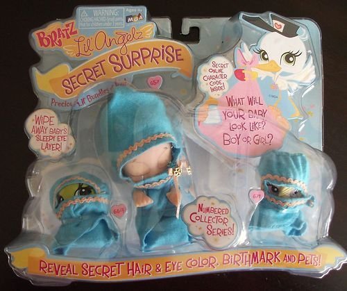 Bratz Lil Angelz: Blue Secret Surprise Baby with 2 Pets by MGA Entertainment