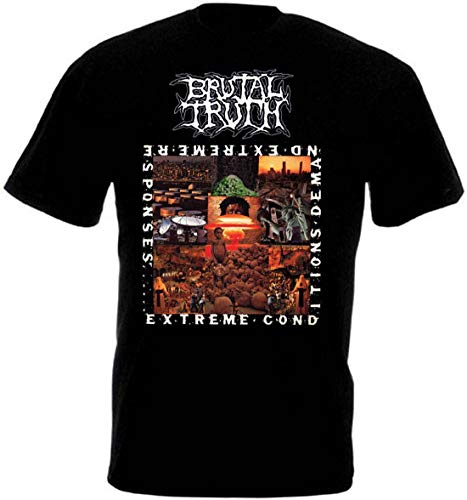 Brutal Truth V12 Conditions Demand Extreme Responses Tops tee T Shirt S-5XL T-Shirt For Youth Middle-Age The Elder Black M