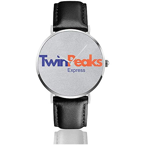 Business Casual Twin Peaks Express FedEx Relojes Reloj de Cuero de Cuarzo Business Casual Twin Peaks Express FedEx Relojes Reloj de Cuero de Cuarzo