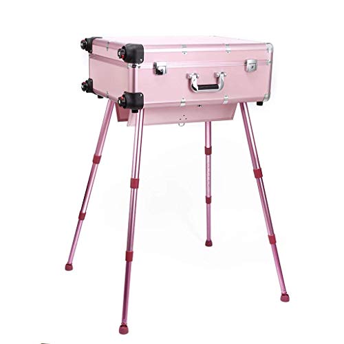 BYCDD Maleta de Maquillaje Profesional de la Carretilla, Estuche Cosméticos Maletín Maquillaje Trolley Beauty Case Makeup para Peluquería, Maquilladores, Esteticistas,Pink BYCDD Maleta de Maquillaje Profesional de la Carretilla, Estuche Cosméticos Maletín Maquillaje Trolley Beauty Case Makeup para Peluquería, Maquilladores, Esteticistas,Pink