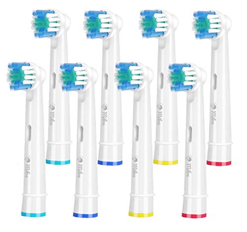 Cabezales para Cepillo Oral B Eléctrico Milos (Paquete de 8), Compatibles con Cabezales de Recambio Oral B, Cabezales de Recambio para Cepillo de Dientes Eléctricos Oral B de Primera Calidad Cabezales para Cepillo Oral B Eléctrico Milos (Paquete de 8), Compatibles con Cabezales de Recambio Oral B, Cabezales de Recambio para Cepillo de Dientes Eléctricos Oral B de Primera Calidad