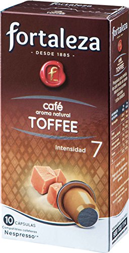 Café FORTALEZA - Cápsulas de Café con Aroma Toffee Compatibles con Nespresso - 10 cápsulas