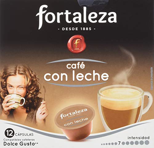Café FORTALEZA - Cápsulas de Café Con Leche Compatibles con Dolce Gusto Café FORTALEZA - Cápsulas de Café Con Leche Compatibles con Dolce Gusto