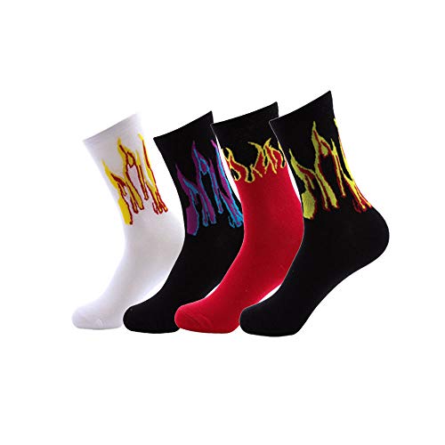 Calcetines unisex con estampado de llama, para monopatín, suaves, transpirables, de algodón, color negro, tamaño mediano Calcetines unisex con estampado de llama, para monopatín, suaves, transpirables, de algodón, color negro, tamaño mediano
