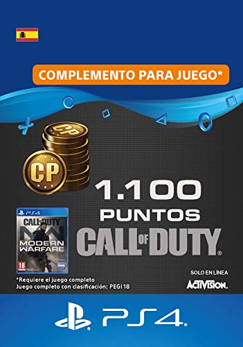 Call of Duty : Modern Warfare 1100 Points | Código de descarga PS4 - Cuenta española Call of Duty : Modern Warfare 1100 Points | Código de descarga PS4 - Cuenta española