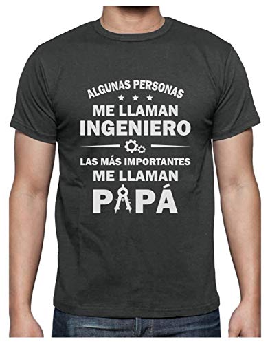 Camiseta para Hombre - Regalos para Ingenieros - Algunos me Llaman Ingeniero - X-Large Gris Antracita