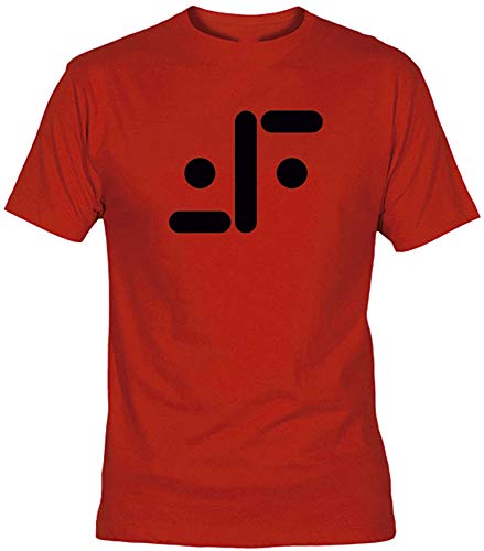 Camisetas EGB Camiseta V Los Visitantes Adulto/niño ochenteras 80´s Retro (L, Rojo)