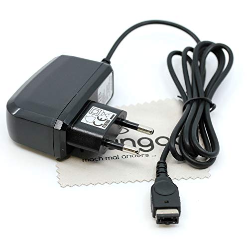 Cargador compatible con Nintendo DS, Nintendo Gameboy Advance SP cable de carga, cargador de red OTB con paño de limpieza de pantalla mungoo Cargador compatible con Nintendo DS, Nintendo Gameboy Advance SP cable de carga, cargador de red OTB con paño de limpieza de pantalla mungoo