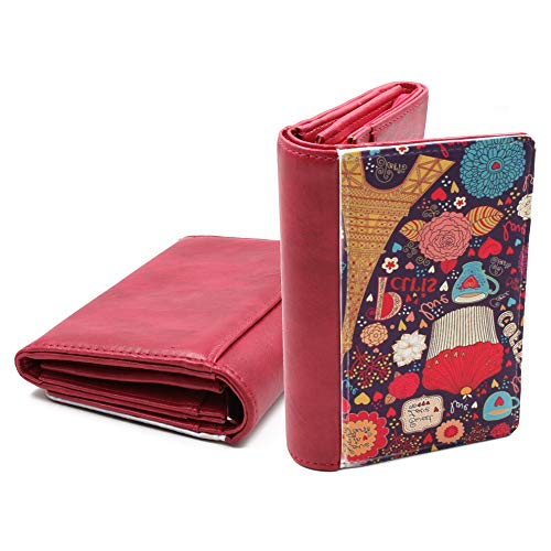 Cartera de Mujer Personalizada con Fotos y Texto | 10 Compartimentos de Tarjetas | Cierre en 1 Click | Color Rosa Cartera de Mujer Personalizada con Fotos y Texto | 10 Compartimentos de Tarjetas | Cierre en 1 Click | Color Rosa