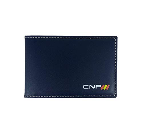 Cartera Porta Placa para Policia Nacional España. Logo CNP. Azul