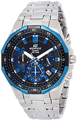 Casio EDIFICE Reloj en caja sólida, 10 BAR, Azul/Negro, para Hombre, con Correa de Acero inoxidable, EFR-554D-1A2VUEF Casio EDIFICE Reloj en caja sólida, 10 BAR, Azul/Negro, para Hombre, con Correa de Acero inoxidable, EFR-554D-1A2VUEF