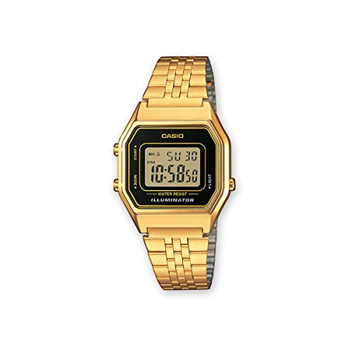 Casio Reloj Mujer de Digital con Correa en Acero Inoxidable LA680WEGA-1ER