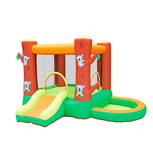 Castillos hinchables Castillo inflable del agua inflable de diapositivas pequeño trampolín al aire libre atracciones Equipment Water Park Castillo inflable ( Color : Orange , Size : 290x280x195cm )