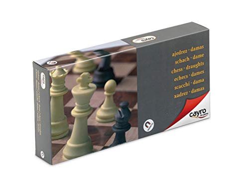 Cayro - Ajedrez y Damas magnético con Piezas 24x24— Juego de observación y lógica - Juego Mesa - Desarrollo de Habilidades cognitivas e inteligencias múltiples - Juego Tradicional (453) Cayro - Ajedrez y Damas magnético con Piezas 24x24— Juego de observación y lógica - Juego Mesa - Desarrollo de Habilidades cognitivas e inteligencias múltiples - Juego Tradicional (453)