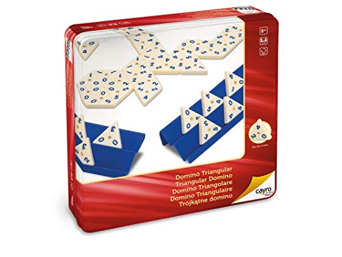 Cayro - Dominó Triangular en Caja de Metal - Juego Tradicional - Juego de Mesa - Desarrollo de Habilidades cognitivas e inteligencias múltiples - Juego de Mesa (754) Cayro - Dominó Triangular en Caja de Metal - Juego Tradicional - Juego de Mesa - Desarrollo de Habilidades cognitivas e inteligencias múltiples - Juego de Mesa (754)